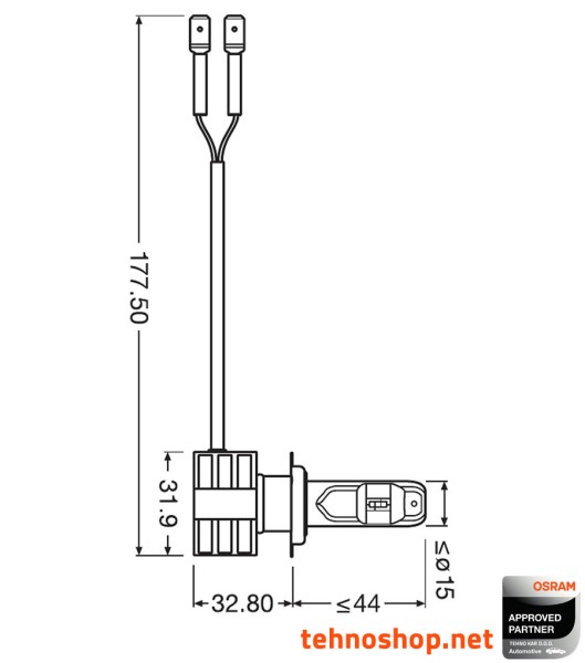 LED ŽARNICE H7 OSRAM LEDriving HL 67210CW 12V PX26d FS2