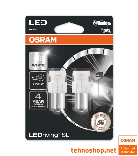 BULB OSRAM LED P21W LEDriving® SL 12V 1,4W 7506DWP-02B BA15s BLI2