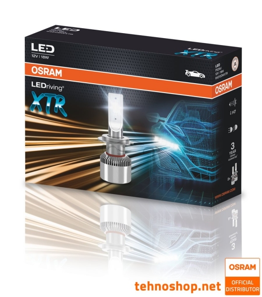 LED ŽARNICE H7 OSRAM LEDriving XTR 64210DWXTR LED 12V PX26d FS2