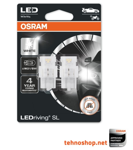 ŽARNICA OSRAM LED W21/5W LEDriving® SL 12V 1,9W 7515DWP-02B W3x16q BLI2