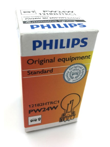 ŽARNICA PHILIPS HALOGEN PW24W HTR 12V HiPerVision (clear) WP3.3x14.5/3 C1
