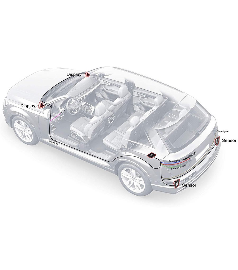 MICROWAVE BLIND SPOT DETECTION SYSTEM STEELMATE SBS-1