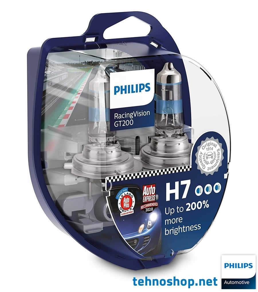 ŽARNICA PHILIPS H7 12V 55W PX26d RacingVision GT200 duopack