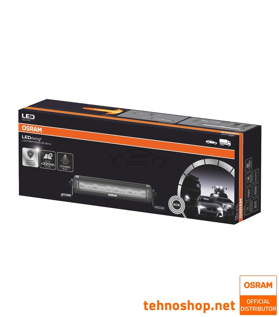 LED DELOVNA LUČ OSRAM LEDriving® LIGHTBAR 37W 12/24V FX250-CB GEN2 LEDDL130-CB