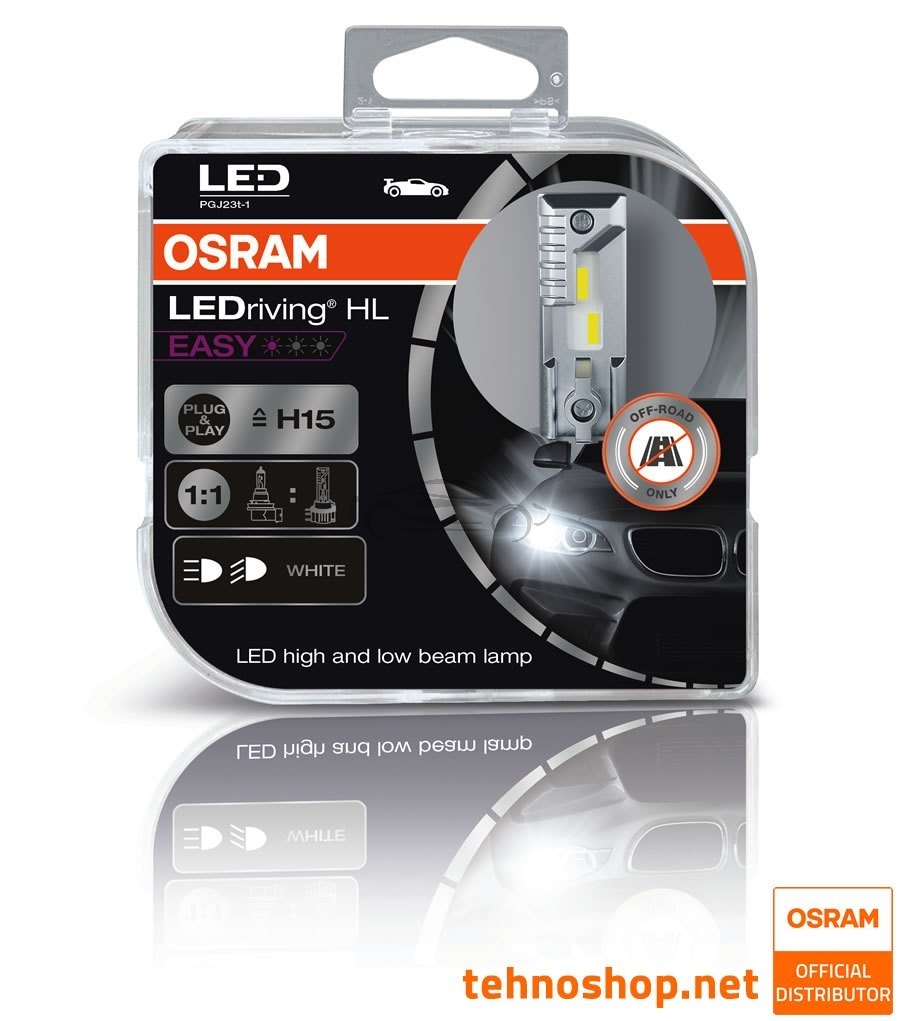 LED ŽARNICE H15 OSRAM LEDriving HL EASY 64176DWEASY-HCB 12V PGJ23-t HCB