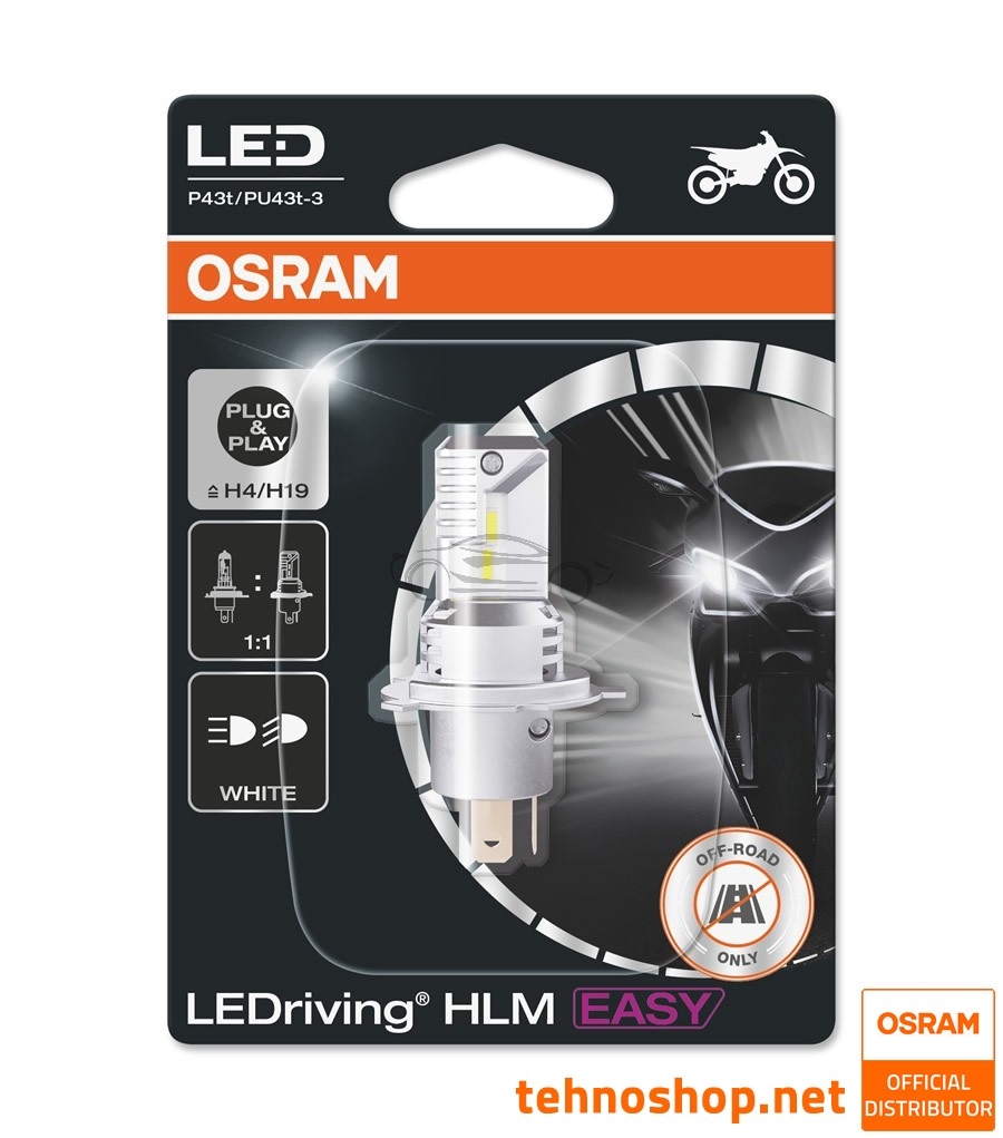 LED ŽARNICE H4 OSRAM LEDriving® HL EASY 64193DWESY-01B 12V P43t 01B