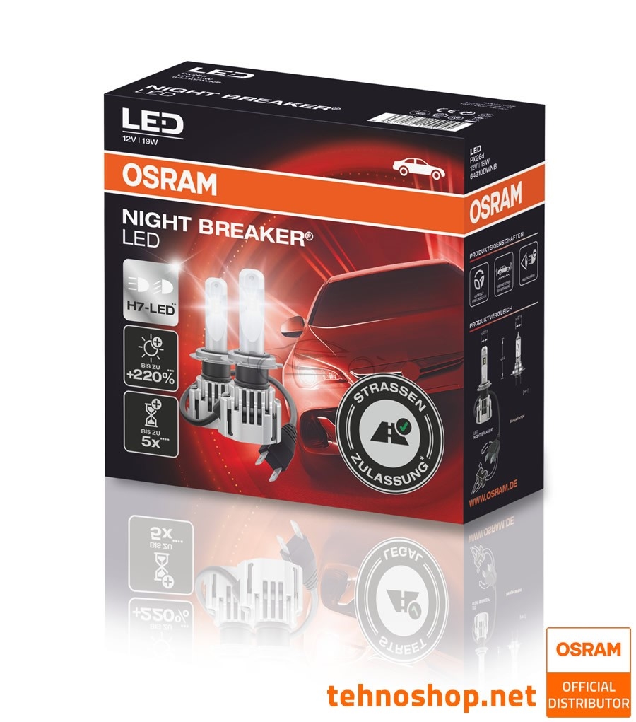 Osram Nightbreaker H7 - Abblendlicht (2 Stück)-16409