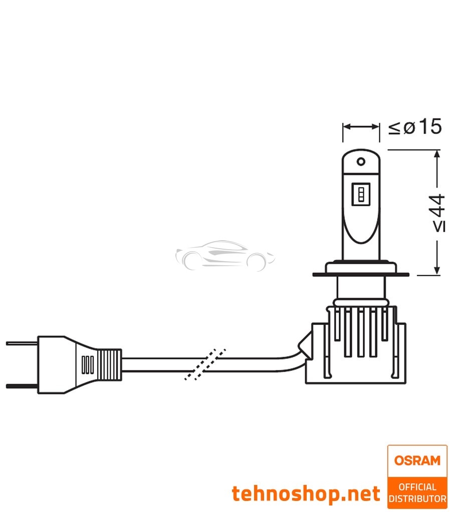 GARNITURA LED ŽARNIC H7 OSRAM NIGHT BREAKER LED ZA PASSAT B7 (2010-2015)
