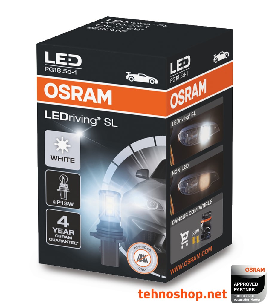 ŽARNICA OSRAM LED P13W LEDriving® SL 12V 1.6W 828DWP PG18.5d-1 FS1