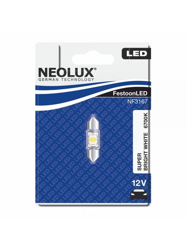 ŽARNICA NEOLUX LED SOFITNA 31 mm NF3167-01B 0,5W 12V SV8.5-8 BLI1