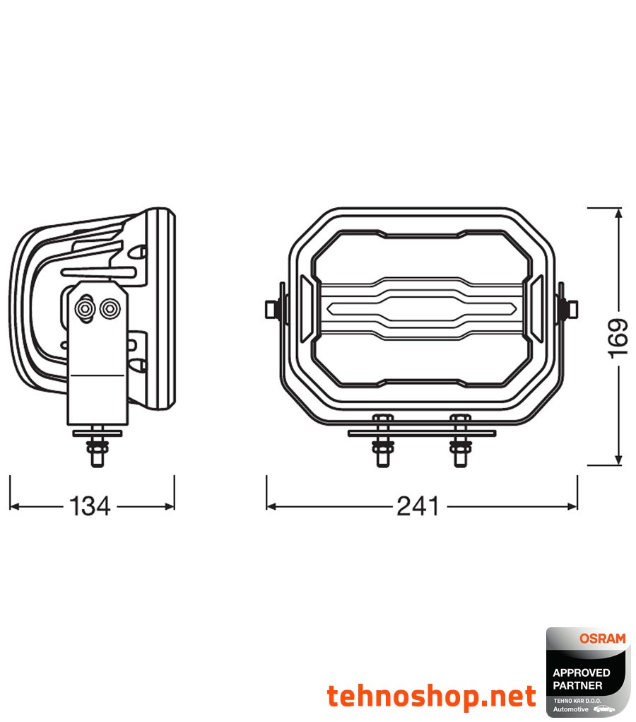 LED DELOVNA LUČ OSRAM LEDriving CUBE 70/2W 12/24V MX240-CB LEDDL113-CB