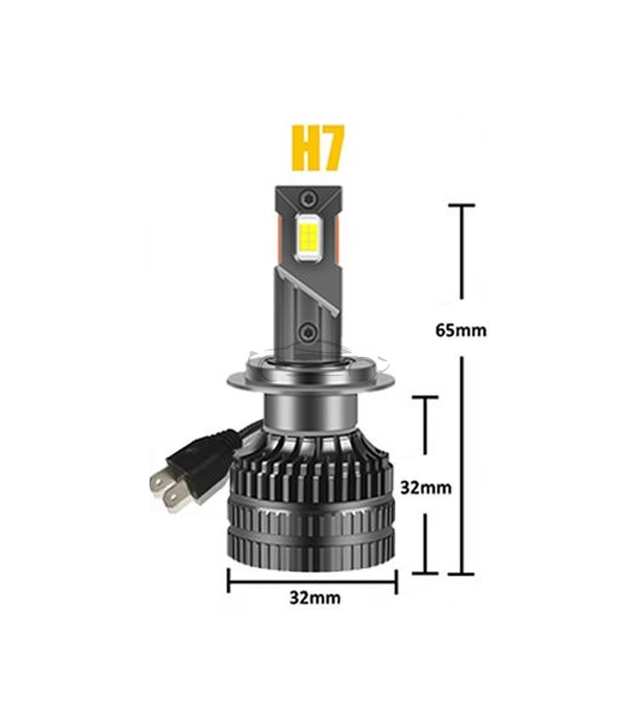 LED ŽARNICE H7 KIT KOMPLET X8 v16 6000lm 6000K