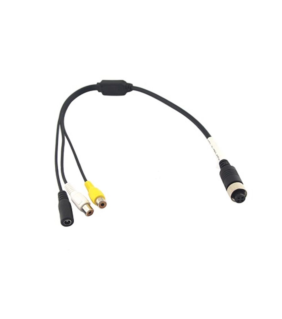 VIDEO CABEL ADAPTER FOR CAMERA RCA/M12 WITH DC POWER RCA-M12 F
