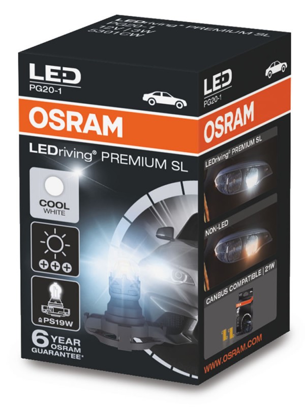 ŽARNICA OSRAM PS19W LEDriving® SL 12V 3W 5301CW PG20-1 FS1