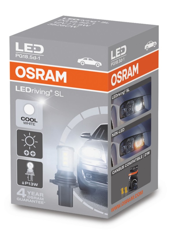ŽARNICA OSRAM P13W LEDriving® SL 12V 1.8W 3828CW PG18.5D-1 FS1