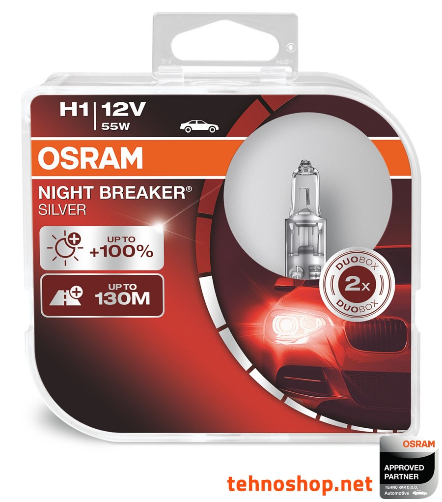 ŽARNICA OSRAM HALOGEN H1 64150NBS-HCB 55W P14.5S HCB2