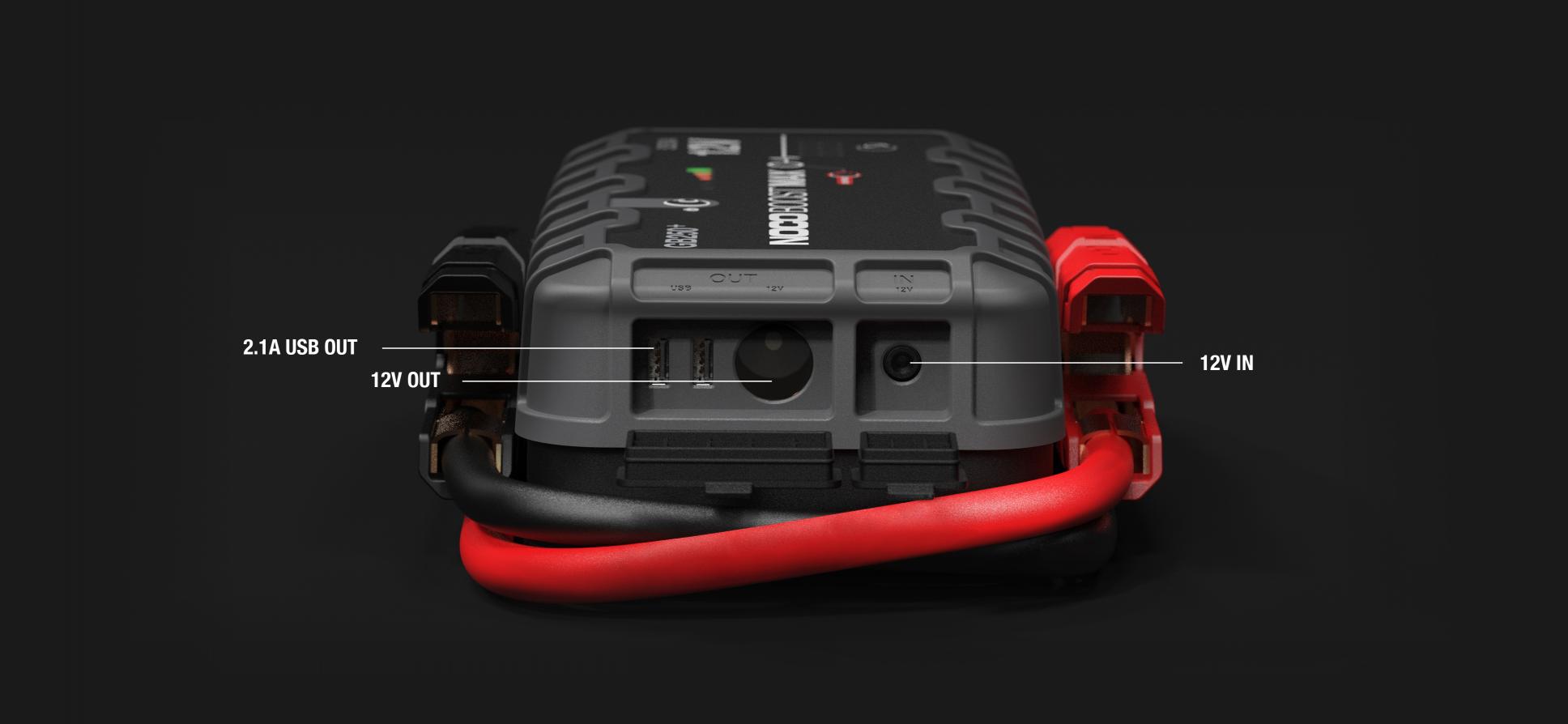 Lithium jump starter Noco GB250. Charge and recharge. Rapid charge. Recharge your devices