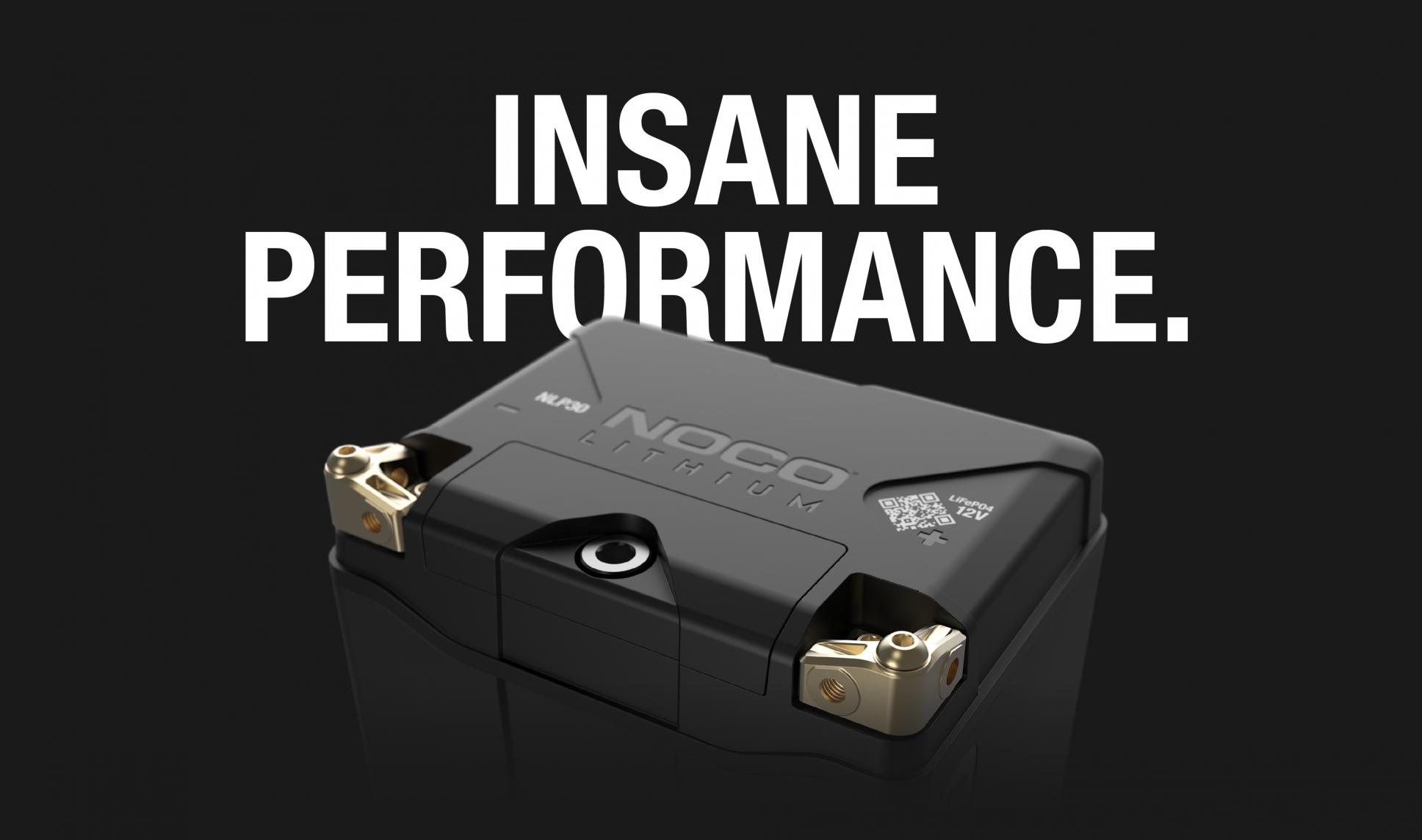 Introducing the all-new NOCO Lithium NLP30 12V Lithium Powersports Battery, a Group 14 battery, rated at 4Ah (51Wh) and 500-amps of starting power.