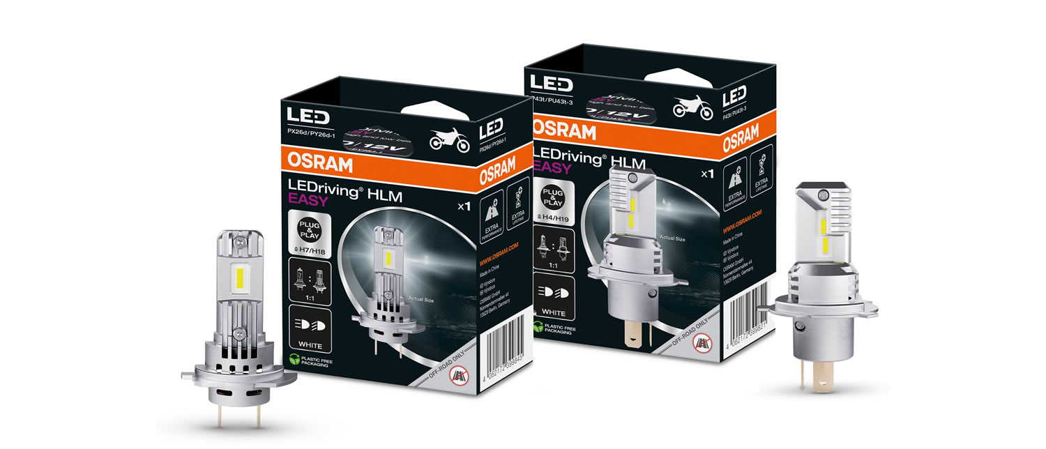 Posodobljena generacija LED žarnic OSRAM LEDRIVING® HL EASY2 gen2 H4 in H7